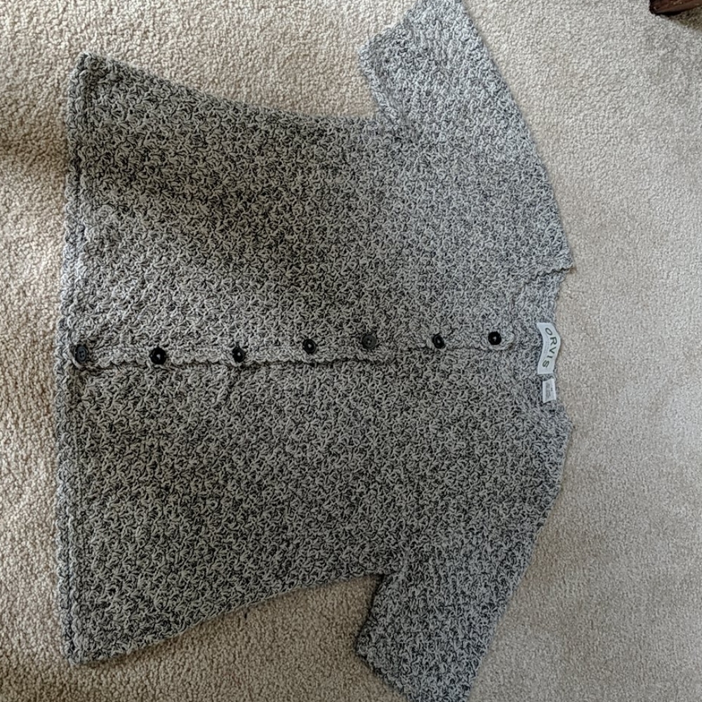 Short sleeved button down sweater